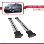 Compatible avec peugeot expert 3 traveller 2017 - 2026 fly model barres de toit railing porte - bagages ...