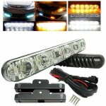 Phares feux de jour blanc 9 led 12v 36w ip68 universel pour auto camion tracteur