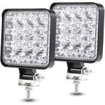 Phare led 4x4 12v - 24v led feux 2pcs phare de travail 48w feux antibrouillard led barre de travail pour ...