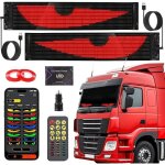 Phares led pour camions et voitures 2 pi�ces yeux de d�mon programmables dynamiquement via une application ...