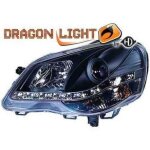 Phares � led diurnes dragonlights noir vw polo 9n3 05 - 09 noir pour: volkswagen polo 05 - 09
