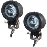 Phare led moto eklamp 2inch 10w led phares de travail projecteurphare de travail  led feux additionnels ...