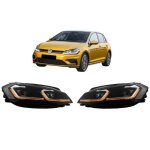 Phares led pour vw golf 7. 5 vii facelift 17 - clignotants dynamiques s�quentiels