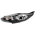 Phare optique avant gauche ford fiesta vi phase 1 2008 - 2012 h7 + h1 fond noir neuf.