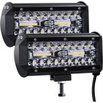 Phare de travail led 12v 300w 7 projecteur led voiture 12v etanche ip67 spot flood feux antibrouillard ...
