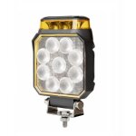 Phare de travail led + gyrophare led 12v 24v 10w faisceau flood blanc feu de recul feu antibrouillard ...