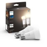 Philips hue white ampoules led connectées e27 - compatible bluetooth pack de 2 Philips hue white ampoules led connectées e27 - compatible bluetooth pack de 2