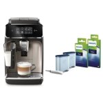Philips machine � espresso automatique silent brew ep2336 / 40 4 boissons lattego noir chrom� + ca6707 ...