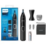 Philips series 5000 tondeuse pour nez oreilles et sourcils � piles avec fixation de d�broussailleuse ...