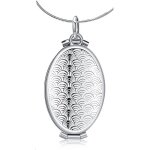 Photo collier m�daillon forme ovale 4 photos utilisable femme homme pendentif collier or - argent cadeau ...