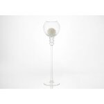 Photophore bari craqu�le 55 cm - lou de castellane