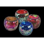 Photophore x4 craquele couleurs assorties 7x8? Photophore x4 craquele couleurs assorties 7x8?