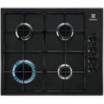 Piano de cuisson à gaz electrolux kgs6404b - brûleurs flamme pure - noir - 59 cm x 51 cm Piano de cuisson à gaz electrolux kgs6404b - brûleurs flamme pure - noir - 59 cm x 51 cm