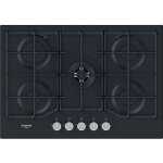 Piano de cuisson  gaz - hotpoint - hags 72f / bk - brleur  induction - 17 kg - taille moyenne