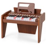 Piano electronique pour enfants 25 touches lumineuses costway - vitessevolume r�glables - mode p�dagogiquepupi ...