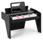 Piano electronique pour enfants 3ans + 25 touches lumineuses costway - vitessevolume r�glables - mode ...
