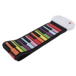 Piano enroulable - ashata - clavier numrique - 49 touches - lger et portable - idal pour enfants