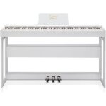 Piano numrique 88 touches piano lectrique 128 styles midi in / out usb - blanc