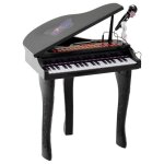 Piano  queue lectronique 37 touches multifonctions avec micro haut parleur noir neuf 03bk