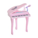Piano  queue lectronique 37 touches multifonctions avec micro haut parleur rose neuf 05pk