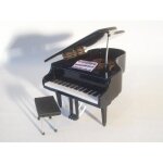 Piano � queue miniature noir