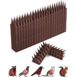 Pic anti pigeon - 20 pices - plastique polypropylne - brun