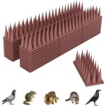 Pic anti pigeon - - 6m anti pigeon pour balcon plastique - repulsif chat - repulsif oiseaux - brun