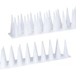 Pics anti pigeon plastique (2m 6 pcs transparent) - r�pulsif oiseaux pour balcon goutti�re & rambarde ...