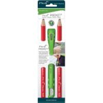 Pica pocket tui avec 2 crayons de charpentier 24 cm graphite