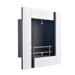 Chemine murale - picasso - biothanol - brleur 12 lt - verre tempr - installation au sol ou murale ...