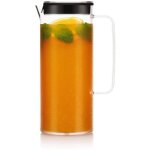 Pichet infuseur en plastique - bodum - melior - couvercle - 1. 2 l - transparent