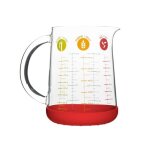 Pichet mesureur 1 l rougetransparent