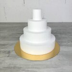 Pice monte - lealoo - 20 cm - 4 disques en polystyrne - plateau dor rversible - mixte