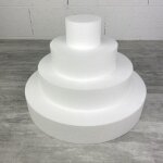 Pi�ce mont�e en polystyr�ne 28 cm de haut base 40 cm gateau 4 �tages en styropor haute densit� - unique ...
