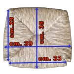 Pièce de rechange pour chaise avec assise en paille de rivière naturelle mod venise ensemble de 2 pièces ... Pièce de rechange pour chaise avec assise en paille de rivière naturelle mod venise ensemble de 2 pièces ...