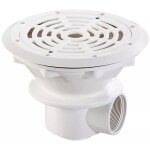 Pi�ce � sceller piscine - bonde de fond liner / b�ton - mod�le easyline - blanc - �210 de astralpool