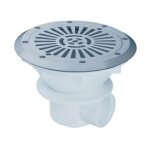 Pi�ce � sceller piscine - bonde de fond liner / b�ton - mod�le easyline - gris - �210 de astralpool