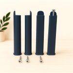 Pieds pour cadre lattes 28 cm bleu nuit - pieds sommier universels � visser ? robustes et stables id�al ...