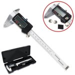 Pied à coulisse micromètre numérique lcd 0 - 150mm en acier inoxydable - argent Pied à coulisse micromètre numérique lcd 0 - 150mm en acier inoxydable - argent