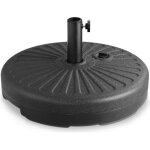Pied de parasol 57 cm support parasol robust rsitant intempries ecrou de scurit avec poinge