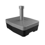 Pied de parasol - argent - lest� jusqu� 45 kg - dimensions l 41 x l 49 x h 16 cm - plastique