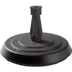 Pied de parasol béton rond - eda plastique - gris foncé - 14kg Pied de parasol béton rond - eda plastique - gris foncé - 14kg
