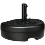 Pied de parasol demi - round - outsunny - � remplir avec 18 kg deau / 21 kg de sable - pour m�t de � ...