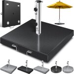 Pied de parasol en granit - kesser - granit robuste - poids �lev� 30 kg - r�sistant aux intemp�ries