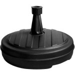 Pied de parasol plastique rond 13 l gris anthracite - eda - pour tige de 18 � 32 mm