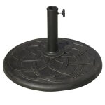 Outsunny - pied de parasol - bois - 54. 5x54. 5x34cm - noir Outsunny - pied de parasol - bois - 54. 5x54. 5x34cm - noir