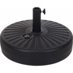 Pied de parasol 22l universel � remplir - mat 3. 8 � 4. 8 cm - noir