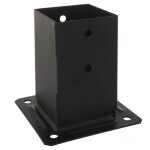 Pied de poteau carré de jardin - finition noire ppjbt70pb simpson Pied de poteau carré de jardin - finition noire ppjbt70pb simpson