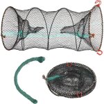 Pige  crabe cage filet pche pliable nasse  ecrevisses portable pli rond avec corde en nylon pour ...