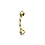 Piercing arcade diamant barre et boules titane inoxydable anti allergique sourcil oreille tragus helix ...